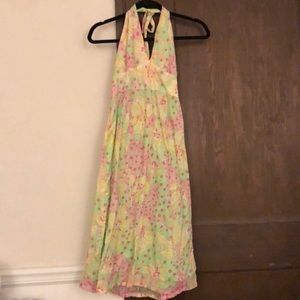 Lilly Pulitzer floral halter sundress